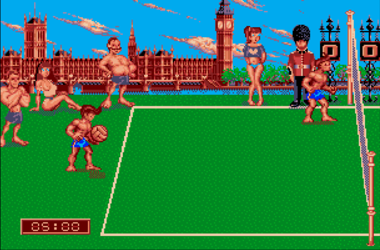 Beach Volley - Atari ST game screenshot (1989) by Ocean